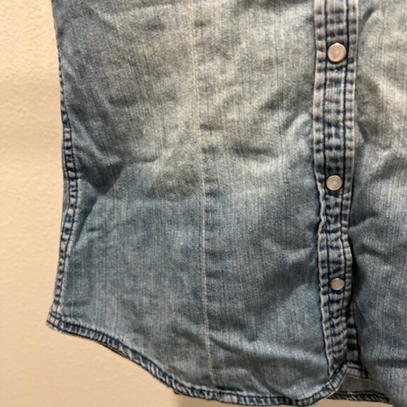 Levi’s Western Vintage Denim Button Down Shirt Size XS - Picture 4 of 5